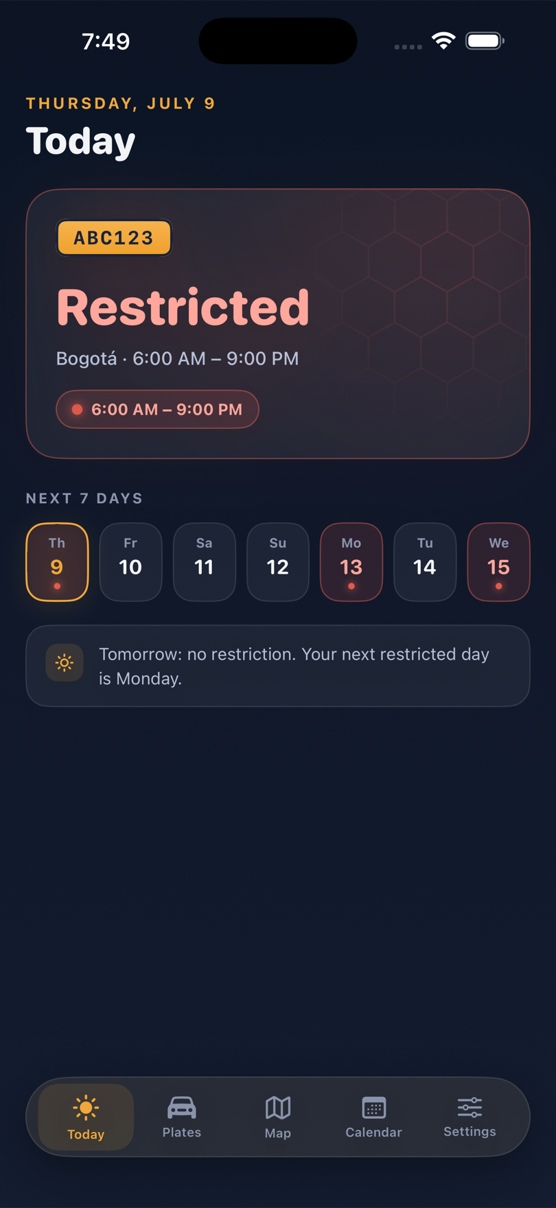 Mobeelity app screenshot